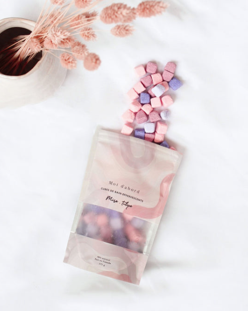 Cubes de bain effervescents - Mure & Tulipe - Moi D'abord